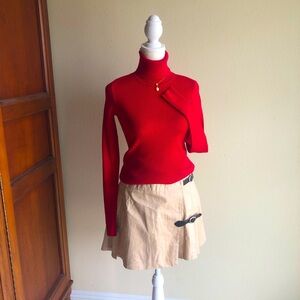 Brandy Melville Tan Buckle Skirt